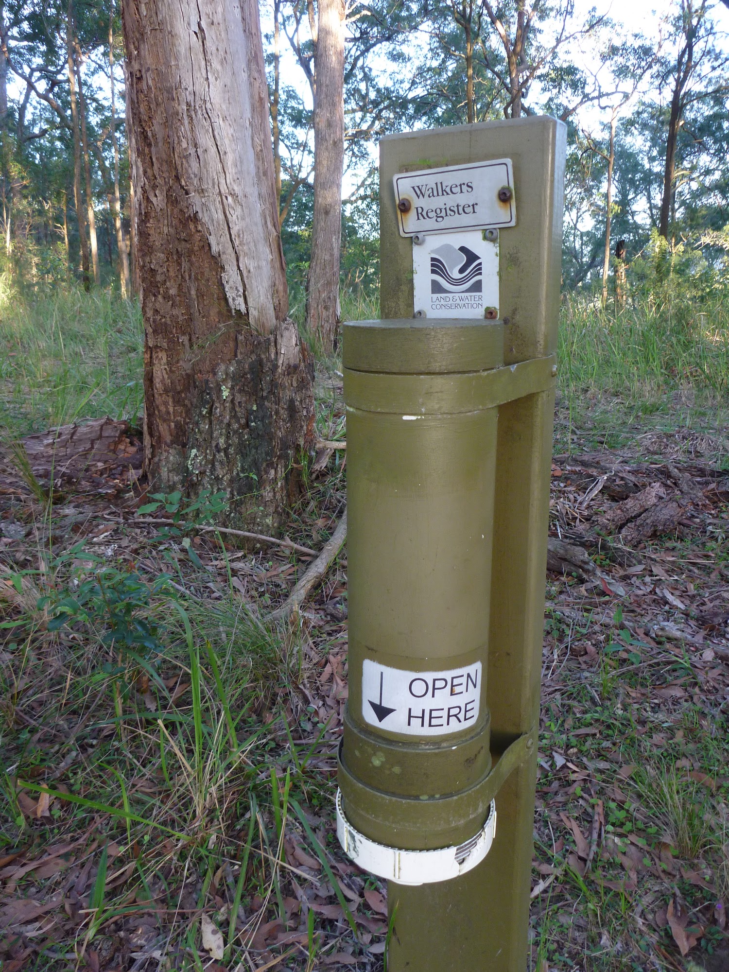 Walkers Registration tube in the Palm Grove NR
